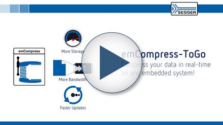 SEGGER emCompress-ToGo: Compress your data in real time on any embedded system